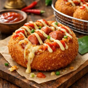 Sri Lankan Sausage Doughnut